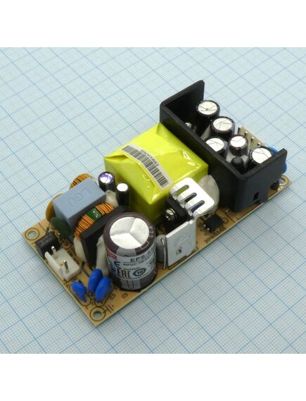 EPS-65-12, ac-dc, 65вт, вход 85…264v ac, 47…63гц /120…370в dc, выход 12в/5.42a, рег. вых 10.8…13.5в, изоляция 3000в ac, открытая плата 101.6х50.8х29мм, -30…+70°с, изображение 2