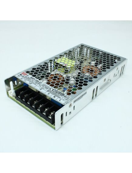 RSP-100-27, ac-dc, 102.6вт, ккм, вход 85…264в ac, 47…63гц /120…370в dc, выход 27в/3.8a, рег. вых 25.7…29.7в, изоляция 3750в ac, в корпусе 179х99х30мм, -30…+70°с