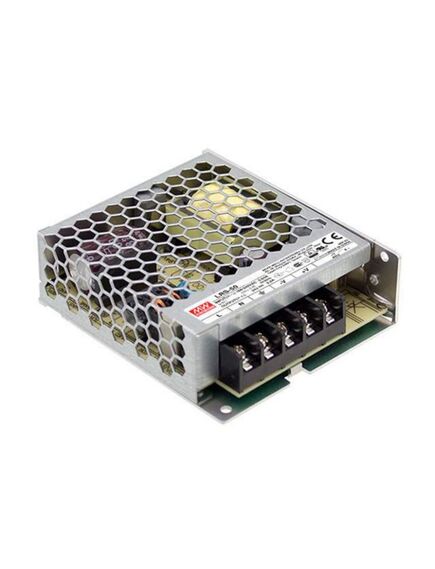 LRS-50-36, ac-dc, 52.2вт, вход 85…264в ac, 47…63гц / 120…370 в dc, выход 36в/1.45a, рег. вых ±10% , изоляция 3750в ac, в кожухе 99х82х30мм, -30…+70°с
