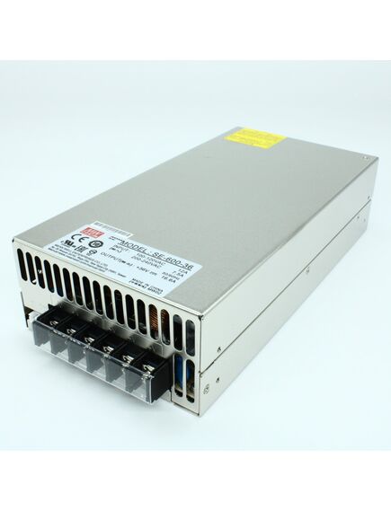SE-600-36, ac-dc, 600вт, вход 180...264vac, 47...63гц / 254...370vdc, , выход 36в/0…16.6a, рег. вых=-5+10%uном, изоляция 3000в ac, в кожухе 247x127х63.5мм, -20…+60°с