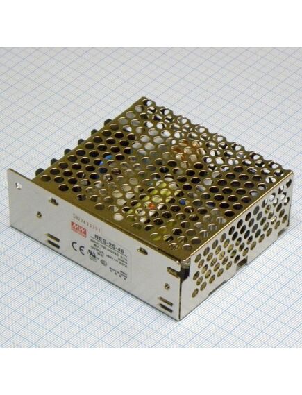 NES-25-48, ac-dc, 25вт, выход 48в/0.57a, рег. вых 42…54 в , вход 85…264в ac, 47…63гц / 125…373 в dc, изоляция 3000в ac, в кожухе 99х82x35мм, -20…+60°с