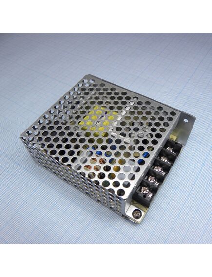 RS-35-15, ac-dc, 36вт, вход 85…264в ac, 47…63гц / 120…370 в dc, выход 15в/2.4a, рег. вых ±10% , изоляция 3750в ac, в кожухе 99х82х30мм, -30…+70°с