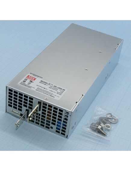 SE-1000-48, ac-dc, 1000вт, выход 48в/0…20.8a, рег. вых=-5+10%uном, вход 180...264vac, 47...63гц / 254...370vdc, изоляция 3000в ac, в кожухе 278x127х63.5мм, -20…+60°с