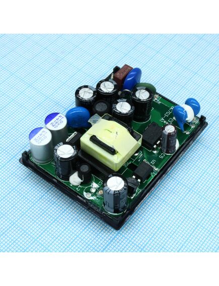 KAD0705, ac-dc, 7вт, выход 5в/1.5a, вход 85…265v ac, 47…63гц / 120…370v dc , изоляция 3000v ac, открытый 58х45х19мм, -40…+71°с