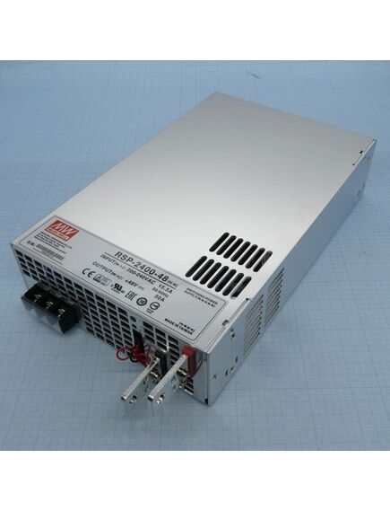 RSP-2400-48, ac-dc, 2400вт, вход 180…264v ac, 47…63гц /354…370в dc, выход 48в/50a, рег. вых 43…56в, изоляция 3000в ac, в корпусе 278х177.8х6..5мм, -20…+70°с