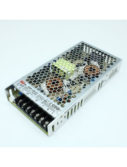 RSP-150-27, ac-dc, 151.2вт, ккм, вход 85…264в ac, 47…63гц /120…370в dc, выход 27в/5.6а, рег. вых 25.7…29.7в, изоляция 3750в ac, в корпусе 199х99х30мм, -30…+70°с