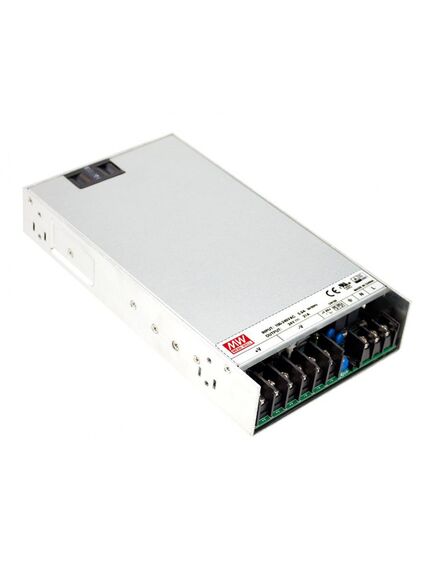 RSP-500-15, ac-dc, 500вт, ккм, вход 85…264v ac, 47…63гц /120…370в dc, выход 15в/33.4a, рег. вых 13.5…18в, изоляция 3000в ac, в корпусе 230х127х41мм, -30…+70°с