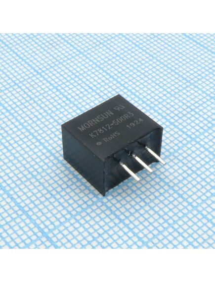 K7812-500R3, dc/dc преобразователь, 2.5вт, вход 6.5-36в, выход 12в/500ма