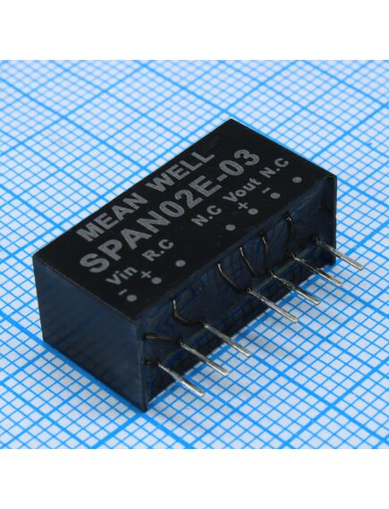 SPAN02E-03, преобразователь dc/dc, на печатную плату, 2 вт