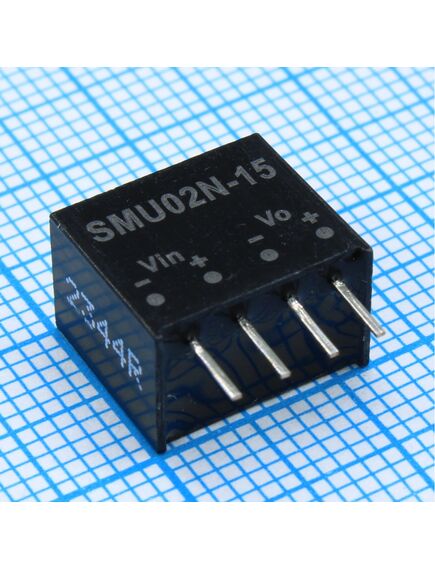 SMU02N-15, преобразователь dc/dc, на печатную плату, 2 вт