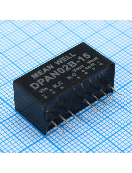 DPAN02B-15, преобразователь dc/dc, на печатную плату, 2 вт