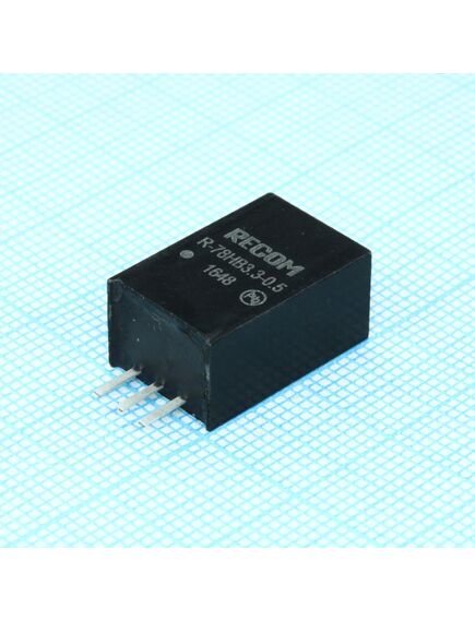 R-78HB3.3-0.5, преобразователь dc-dc, без изоляции, выход 3.3в/0.5а, вход 9...72в