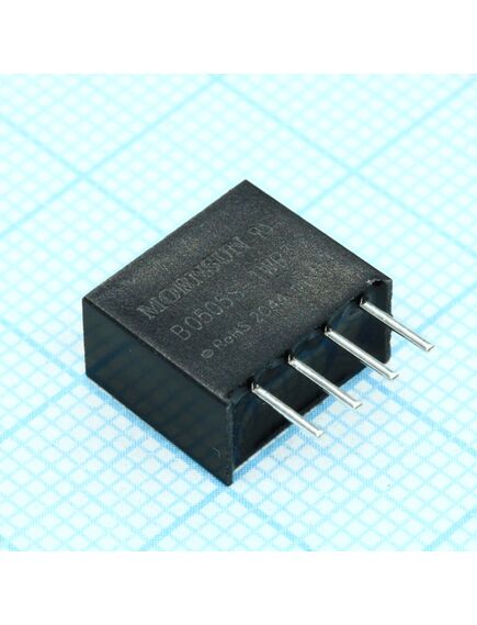 B0505S-1WR3, преобразователь dc/dc, 1вт, вход 4.5…5.5в, выход 5в/200ма, изоляция 1500vdc, sip-корпус, -40…+105°с, изображение 2