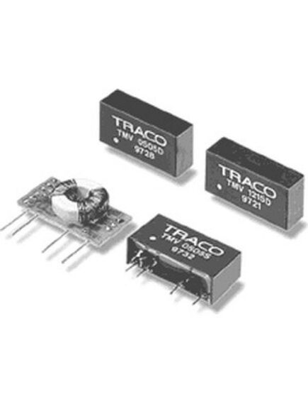 TMV 2412D, преобразователь dc-dc на печатную плату вход 24в двуполярный выход 12в/-12в 0.042a/-0.042a 1вт 5-pin sip модуль