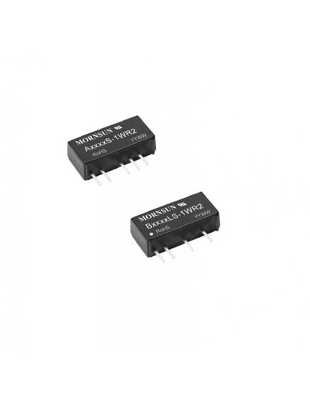 B0512S-2WR2, dc/dc преобразователь на печатную плату, 2вт, вход 4.5-5.5в, выход 12в/167ма