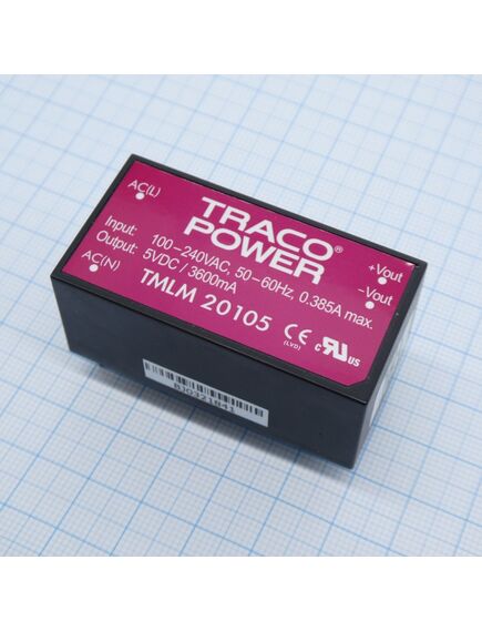 TMLM 20105, ac/dc power supply single-out 5v 3.6a 18w 4-pin, изображение 2