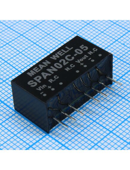 SPAN02C-05, преобразователь dc/dc, на печатную плату, 2 вт