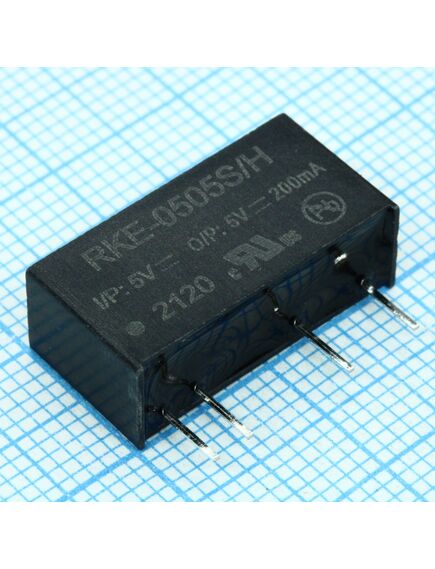 RKE-0505S/H, isolated dc/dc converters 1w 05vin 05vout200ma tht, изображение 2
