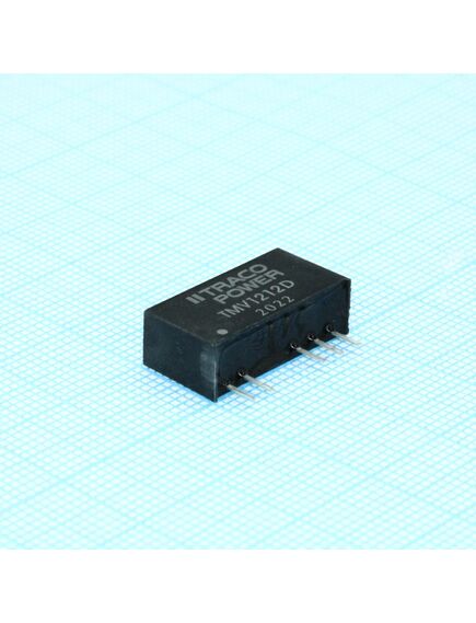 TMV 1212D, преобразователь dc-dc на печатную плату вход 12в двуполярный выход 12в/-12в 0.04a/-0.04a 1вт 5-pin sip, изображение 2