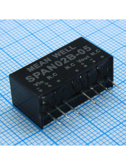 SPAN02B-05, преобразователь dc/dc, на печатную плату, 2 вт