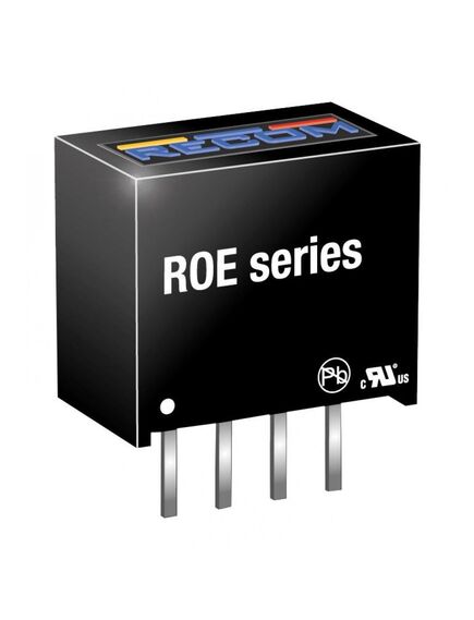 ROE-0505S, преобразователь dc-dc на печатную плату вход 5в выход 5в 1вт sip4
