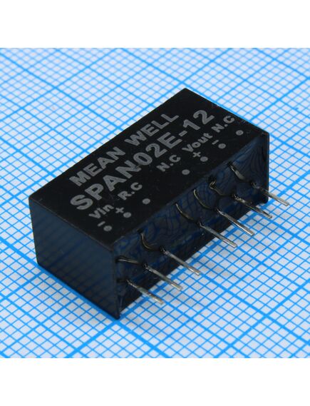SPAN02E-12, преобразователь dc/dc, на печатную плату, 2 вт
