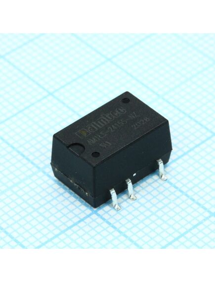 AM1LS-2415S-NZ, dc/dc, 1вт, вход 21.6…26.4в, выход 15в/0.067а, изоляция 1500в dc, кпд 81%, максимальная емкостная нагрузка не более 220мкф, для поверхностного монтажа, 12.7x11.2x7.25мм, -40…105°c, пластик, изображение 2