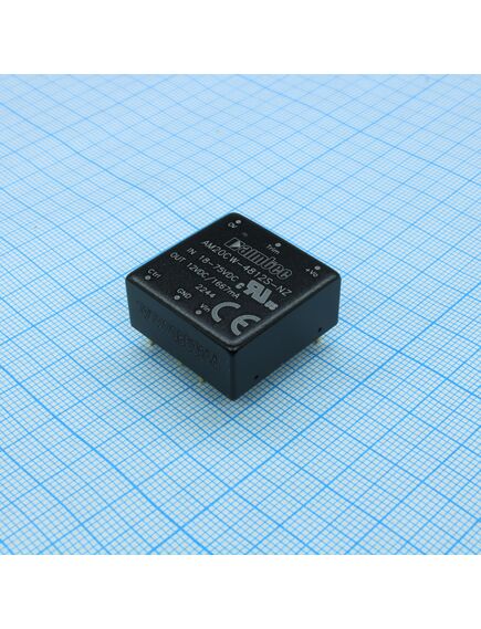 AM20CW-4812S-NZ, dc/dc, 20вт, вход 18…75в, выход 12в/1.667а, изоляция 1500в dc, кпд 91%, максимальная емкостная нагрузка не более 1600мкф, вход on/off, 1x1", 25.4x25.4x11.7мм, -40…105°c, металл