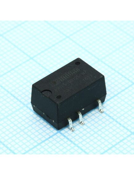 AM1LS-0512S-NZ, dc/dc, 1вт, вход 4.5…5.5в, выход 12в/0.084а, изоляция 1000в dc, кпд 80%, максимальная емкостная нагрузка не более 220мкф, для поверхностного монтажа, 12.7x11.2x7.25мм, -40…105°c, пластик, изображение 2