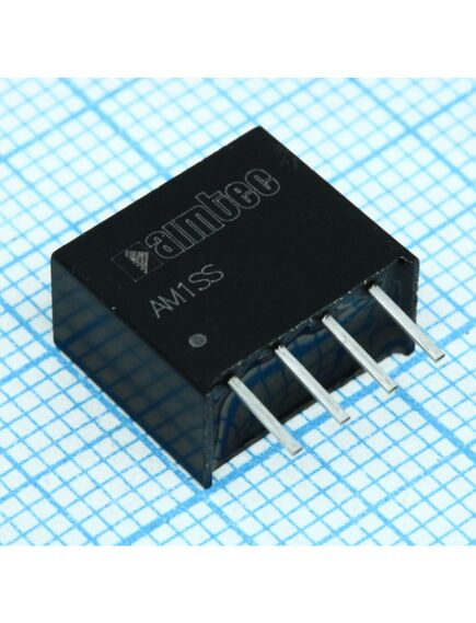 AM1SS-0312SJZ, dc/dc, 1вт, вход 2.97…3.63в, выход 12в/0.008…0.094а, изоляция 1500в dc, кпд 82%, максимальная емкостная нагрузка не более 560мкф, sip4, 11.6x6x10.16мм, -40…105°c, пластик