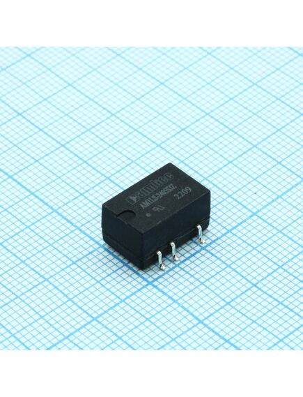 AM1LS-2405SJZ, dc/dc, 1вт, вход 21.6…26.4в, выход 5в/0.02…0.2а, изоляция 1500в dc, кпд 82%, максимальная емкостная нагрузка не более 2400мкф, для поверхностного монтажа, 13.2x11.4x7.25мм, -40…105°c, пластик