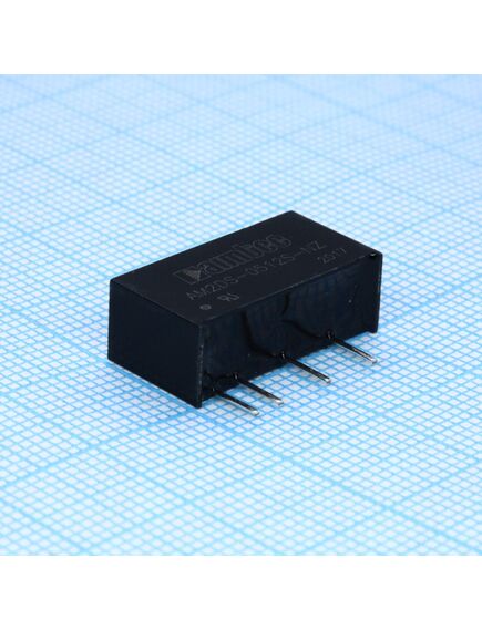 AM2DS-0512S-NZ, dc/dc, 2вт, вход 4.5…5.5в, выход 12в/0.167а, изоляция 1500в dc, кпд 84%, максимальная емкостная нагрузка не более 220мкф, sip7, 19.6x7x10мм, -40…105°c, пластик