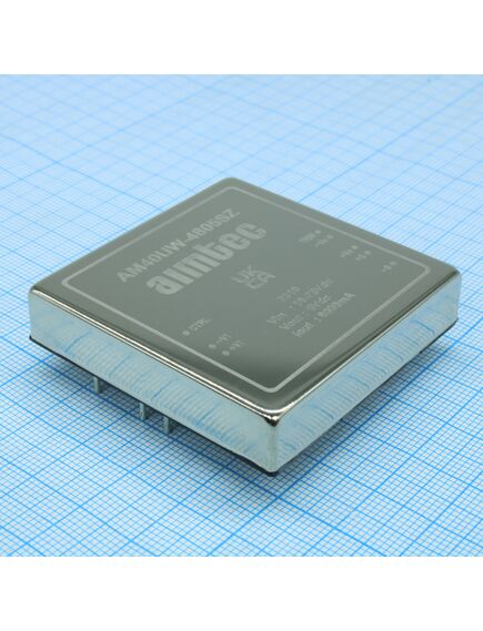 AM40UW-4805SZ, dc/dc, 40вт, вход 18…75в, выход 5в/8а, изоляция 1600в dc, кпд 92%, максимальная емкостная нагрузка не более 13000мкф, вход on/off, 2x2", 50.8x50.8x10.2мм, -40…85°c, металл
