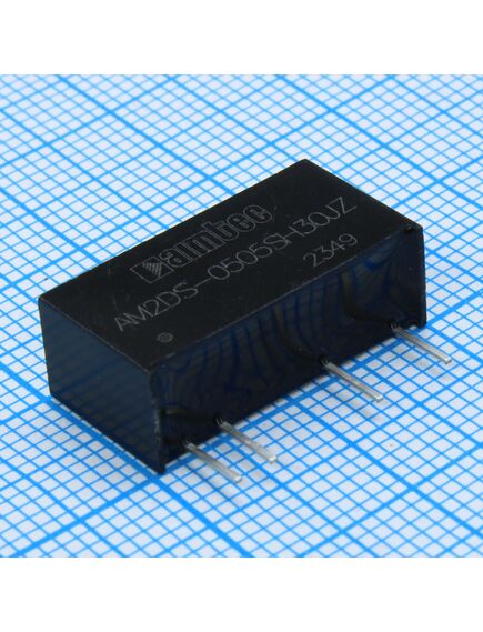AM2DS-0505SH30JZ, dc/dc, 2вт, вход 4.5…5.5в, выход 5в/0.04…0.4а, изоляция 3000в dc, кпд 84%, максимальная емкостная нагрузка не более 2400мкф, sip7, 19.65x7.05x10.16мм, -40…105°c, пластик