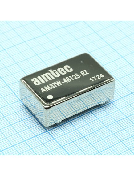 AM3TW-4812S-RZ, преобразователь dc/dc, 3вт, вход 18…75в, выход 12в/0.25а