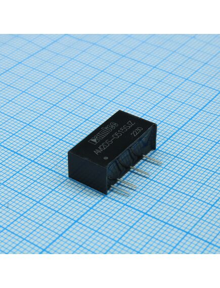 AM2DS-0512DJZ, dc/dc, 2вт, вход 4.5…5.5в, выход ±12в/±0.008…0.083а, изоляция 1000в dc, кпд 85%, максимальная емкостная нагрузка не более ±220мкф, sip7, 19.65x7.05x10.16мм, -40…105°c, пластик