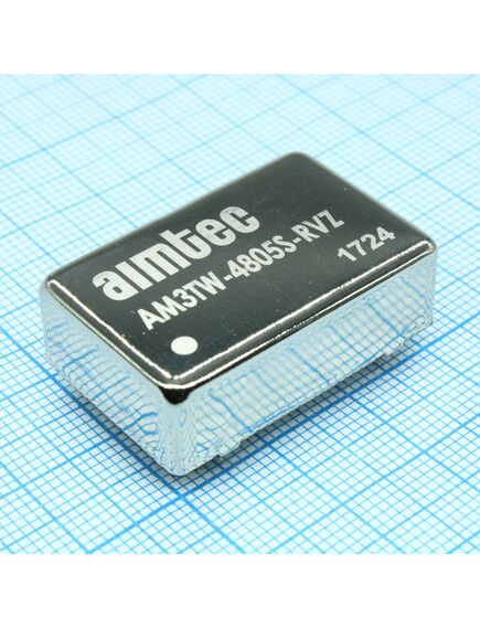 AM3TW-4805S-RVZ, преобразователь dc/dc, 3вт, вход 18…72в, выход 5в/0.6а
