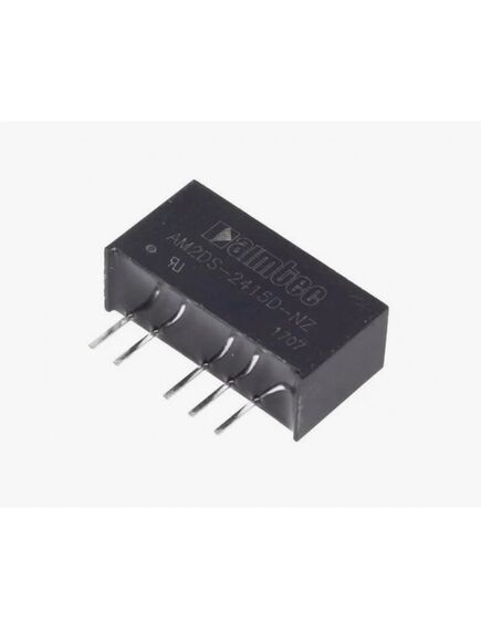 AM2DS-1215SJZ, dc/dc, 2вт, вход 10.8…13.2в, выход 15в/0.013…0.133а, изоляция 1500в dc, кпд 85%, максимальная емкостная нагрузка не более 560мкф, sip7, 19.65x7.05x10.16мм, -40…105°c, пластик