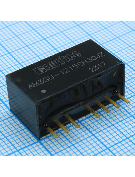 AM3GU-1215SH30JZ, dc/dc, 3вт, вход 4.5в...36в, выход 15в/0.2а, изоляция 3000в -40…+85°c