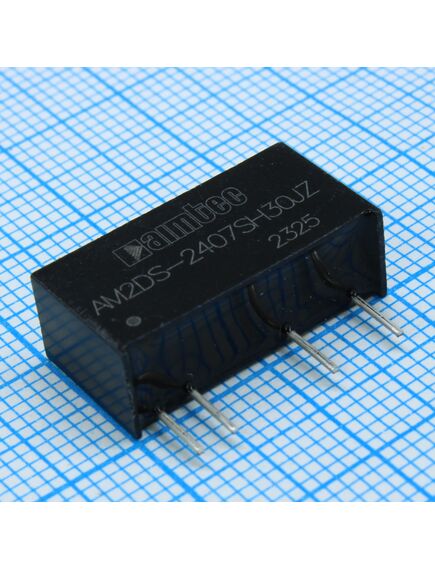 AM2DS-2407SH30JZ, dc/dc, 2вт, вход 21.6…26.4в, выход 7.2в/0.027…0.278а, изоляция 3000в dc, кпд 80%, максимальная емкостная нагрузка не более 1000мкф, sip7, 19.65x7.05x10.16мм, -40…105°c, пластик