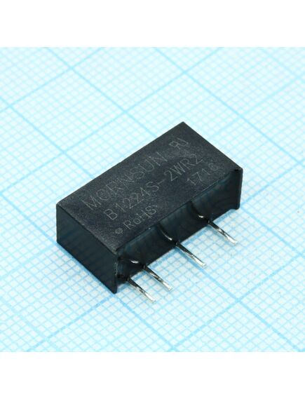 B1224S-2WR2, dc/dc преобразователь на печатную плату, 2вт, вход 10.8-13.2в, выход 24в/83ма