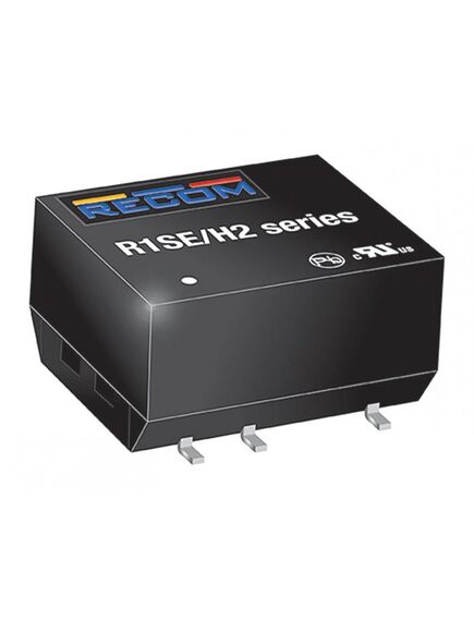 R1SE-0512/H2-R, преобразователь dc-dc на печатную плату вход 5в выход 12в 0.084a 1вт 5-pin smd модуль лента на катушке