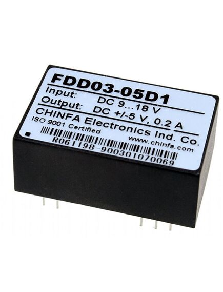 FDD03-05D1, преобразователь dc/dc, на печатную плату, 2 вт