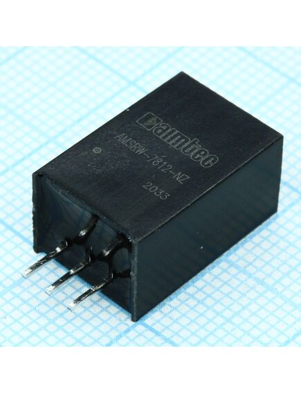 AMSRW-7812-NZ, dc/dc, 6вт, вход 17…72в, выход 12в/0.5а, без гальваноразвязки, кпд 89…93%, максимальная емкостная нагрузка не более 100мкф, sip3, 11.5x9.0x17.5мм, -40…85°c, пластик, прямые выводы