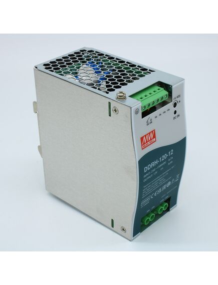 DDRH-120-12, dc-dc, 100.8вт, вход 250…1500 в dc, выход 12в/8.4а, рег.выход 12…15в, изоляция 4000в dc, в кожухе на din-рейку, 63х125.2х115мм, -40...+85°с