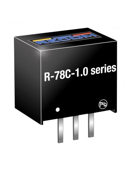R-78C15-1.0, преобразователь dc-dc на печатную плату выход 15в 1a 3-pin sip туба