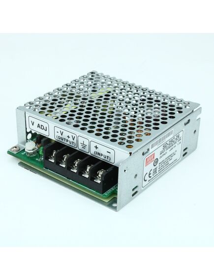 SD-25C-24, dc-dc, 25вт, uвх=36 - 72в, uвых=24в/1.1а, изоляция 1500в dc, рег. вых=±10%uном, в кожухе 99х97х35мм, -10°с…+60°с