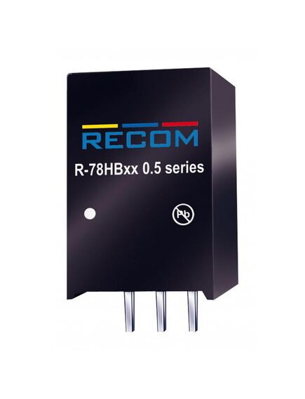 R-78HB12-0.5L, преобразователь dc-dc, без изоляции, выход 12в/0.5а, вход 17...72в