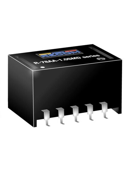 R-78AA5.0-1.0SMD-R, преобразователь dc-dc на печатную плату выход 5в 1a 10-pin smd лента на катушке