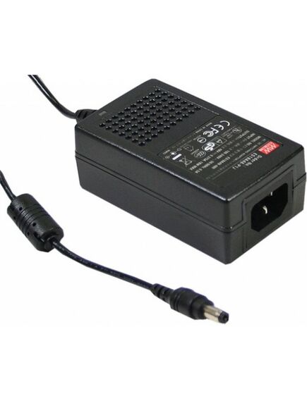 GS25A12-P1J, ac-dc, 25вт, вход 90...264b ac 47...63 гц, 135...370b dc, выход 12b/2.08a, изоляция 3000b ac, 93x54x36мм, 0...+50°с, сетевой разъём iec320-c14, выходной разъем 11, диам. 5.5х2.1мм